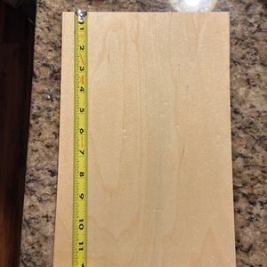 Blank wood panel 1/16” thick. 12x8”⬇️sale⬇️